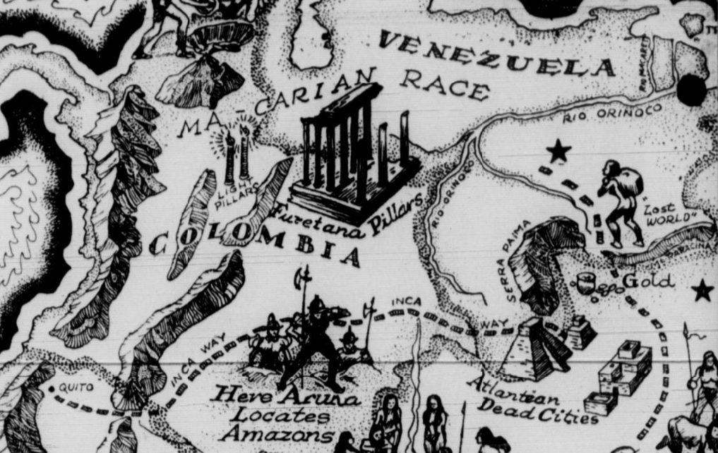 Unveiling the Lost Amazons: Harold T. Wilkins' Map and the Enduring Legend of Warrior Women in South America's Jungles