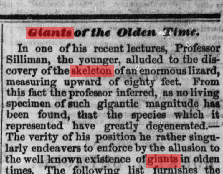 “Giants of the Olden Time: When Science Met Myth in the Age of Discovery”