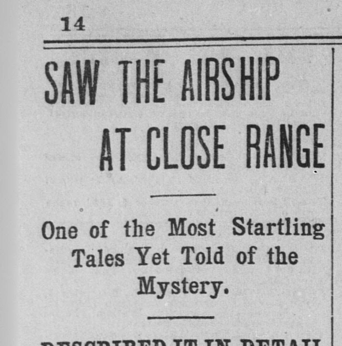 1896 UFO Flap in California